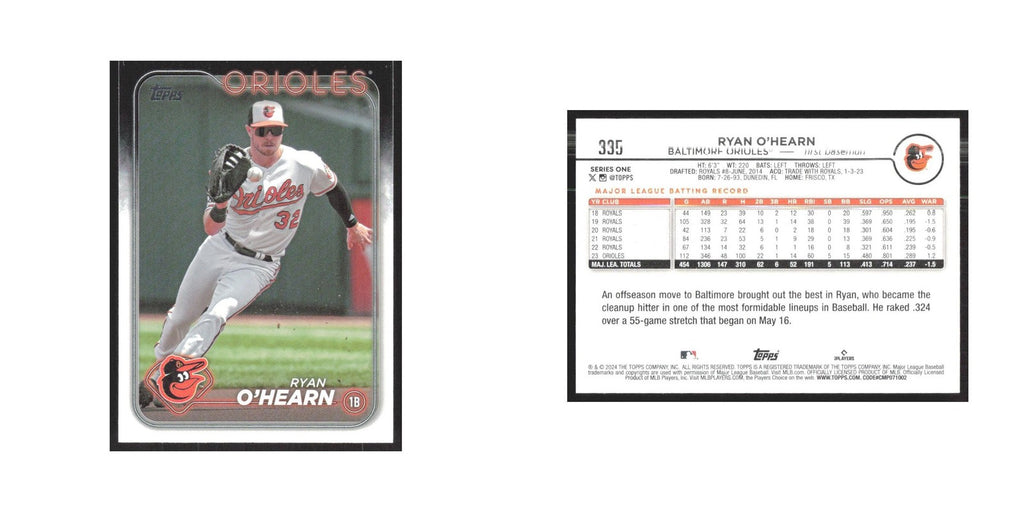 2024 Topps Ryan O'Hearn Orioles #335