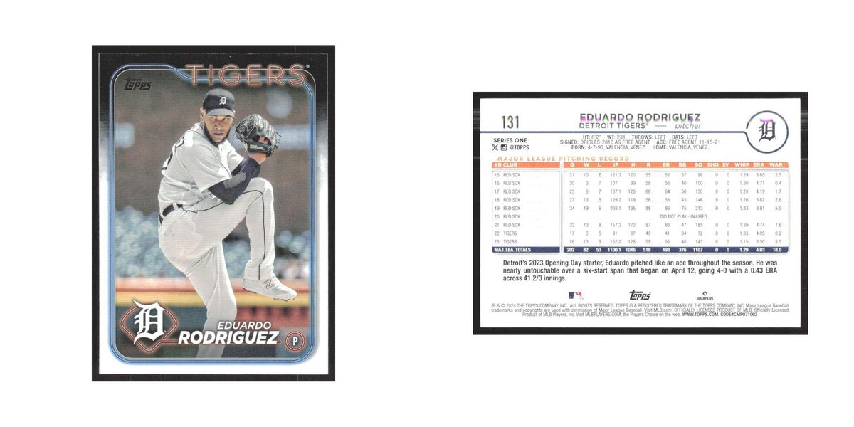 2024 Topps Eduardo Rodriguez Tigers #131