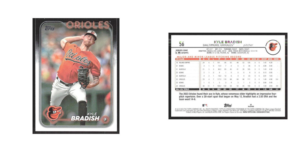 2024 Topps Kyle Bradish Orioles #56
