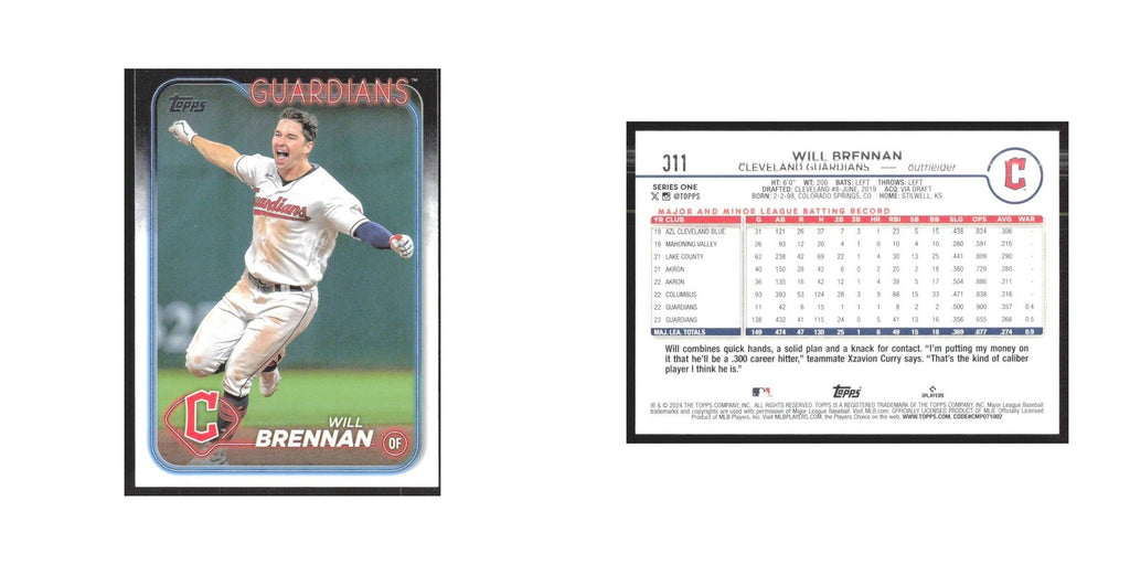 2024 Topps Will Brennan Guardians #311