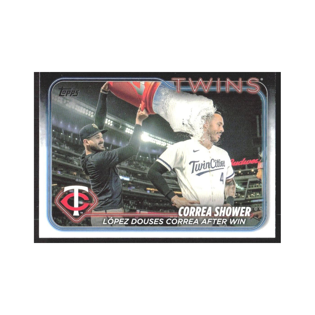 2024 Topps Correa Gets Shower Twins #155