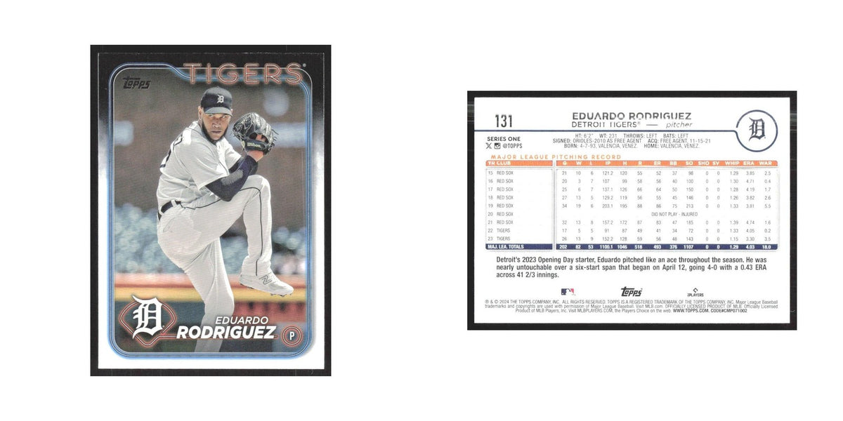 2024 Topps Eduardo Rodriguez Tigers #131