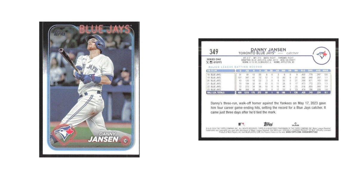2024 Topps Danny Jansen Blue Jays #349