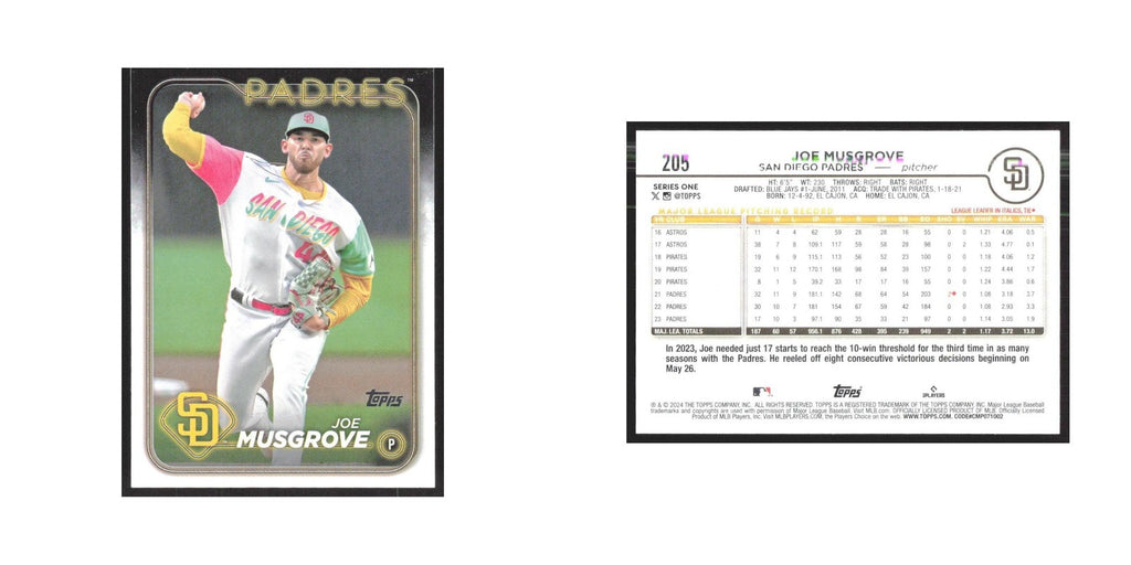 2024 Topps Joe Musgrove Padres #205