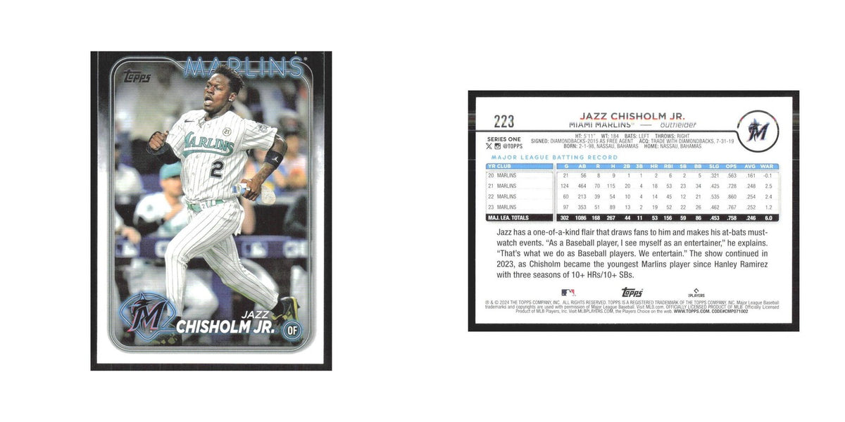 2024 Topps Jazz Chisholm Jr. Marlins #223