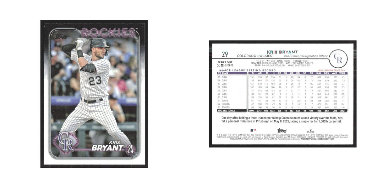 2024 Topps Kris Bryant Rockies #29
