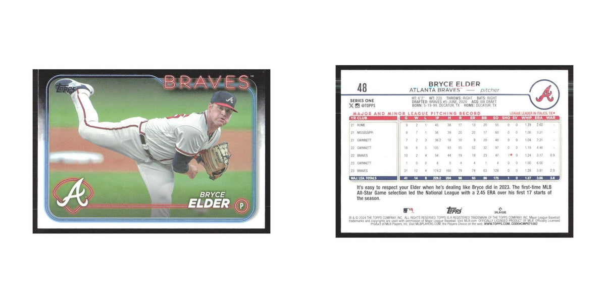 2024 Topps Bryce Elder Braves #48