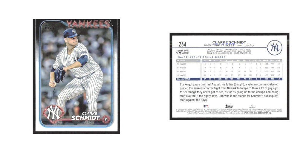 2024 Topps Clarke Schmidt Yankees #264