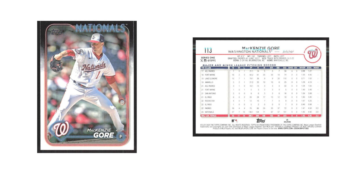 2024 Topps MacKenzie Gore Nationals #113