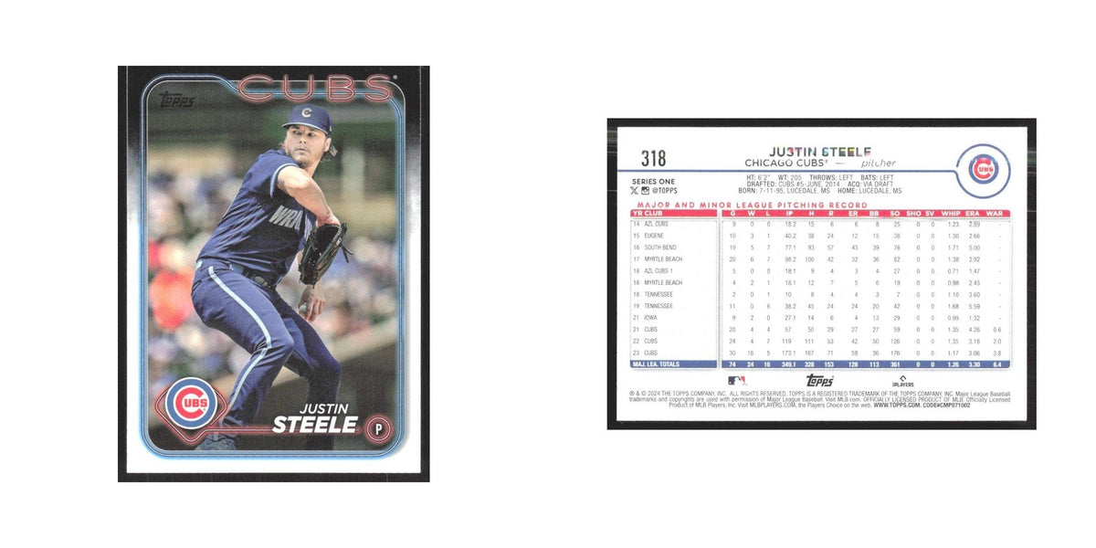 2024 Topps Justin Steele Cubs #318