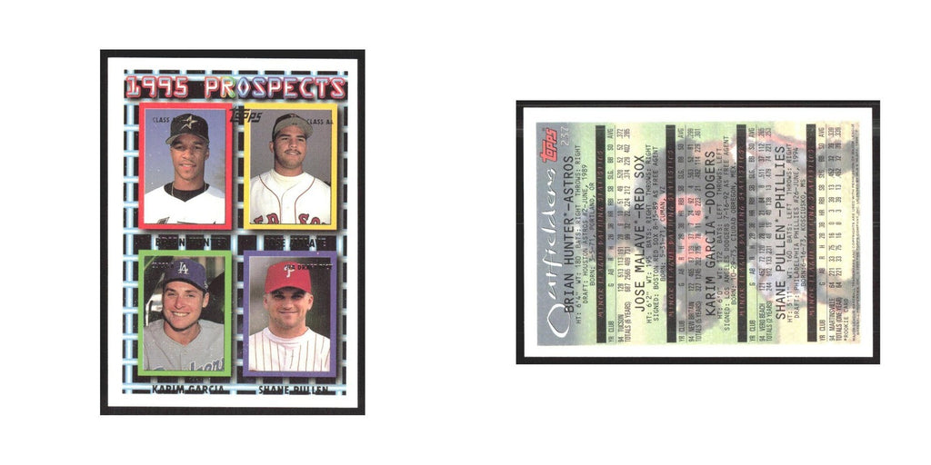 1995 Topps Brian Hunter/Jose Malave/Karim Garcia/Shane Pullen #237