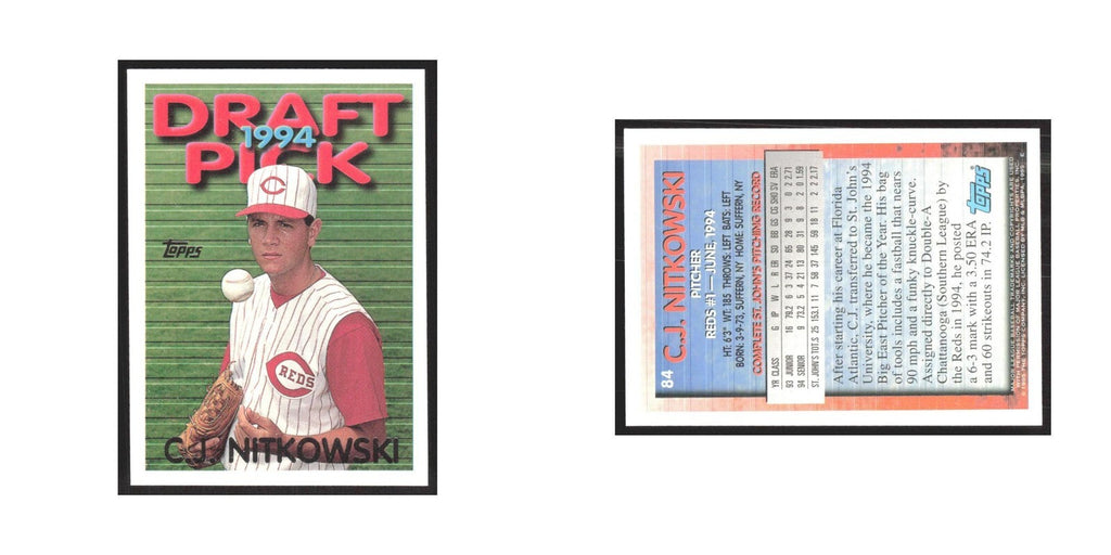 1995 Topps C.J. Nitkowski Reds #84