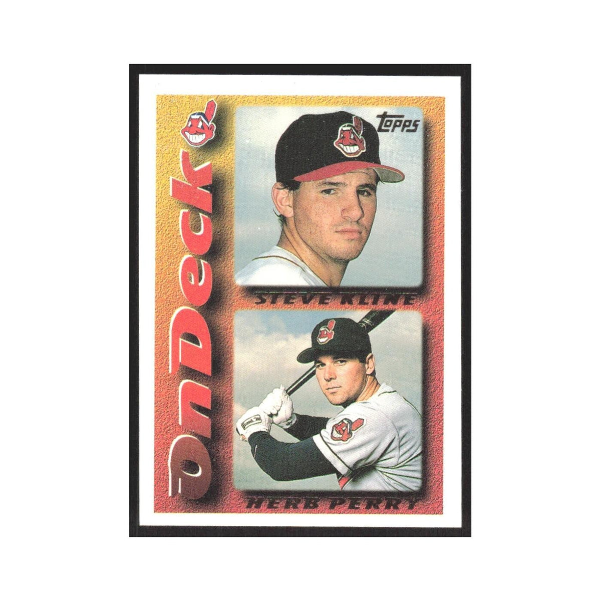 1995 Topps Steve Kline/Herb Perry Indians #635