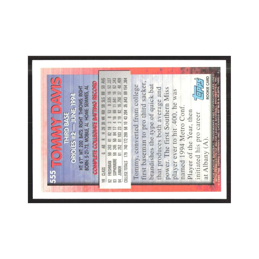 1995 Topps Tommy Davis Orioles #555