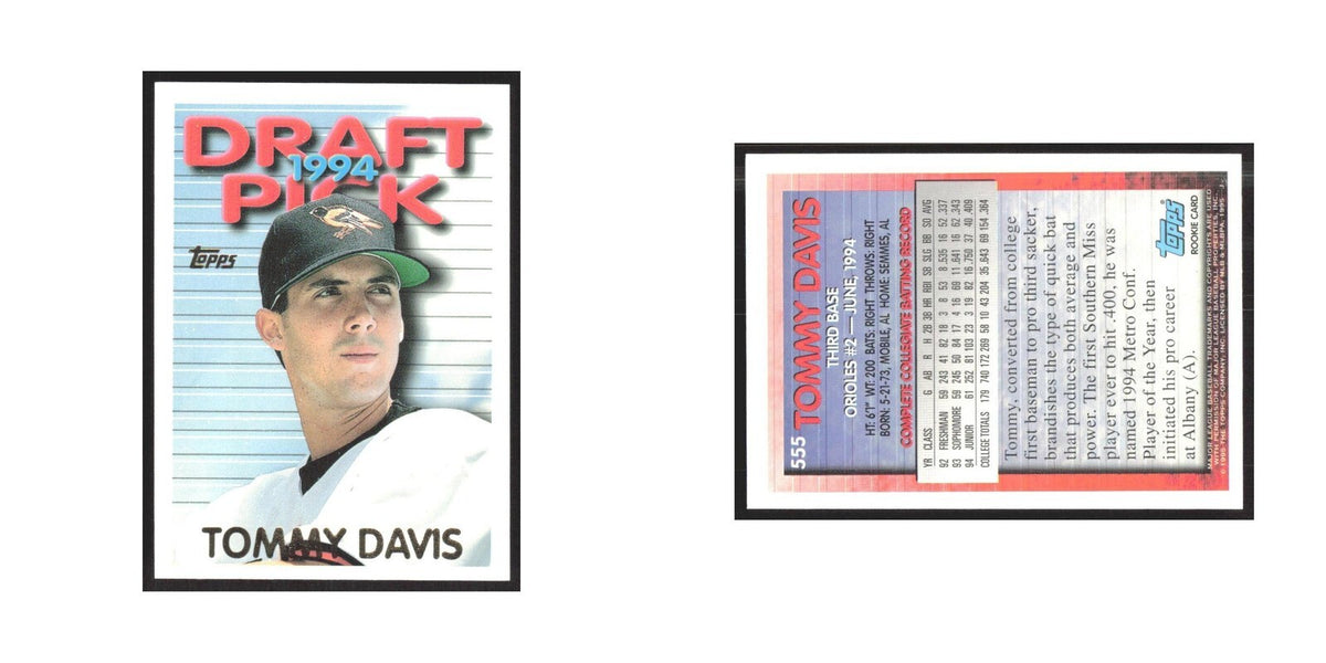 1995 Topps Tommy Davis Orioles #555