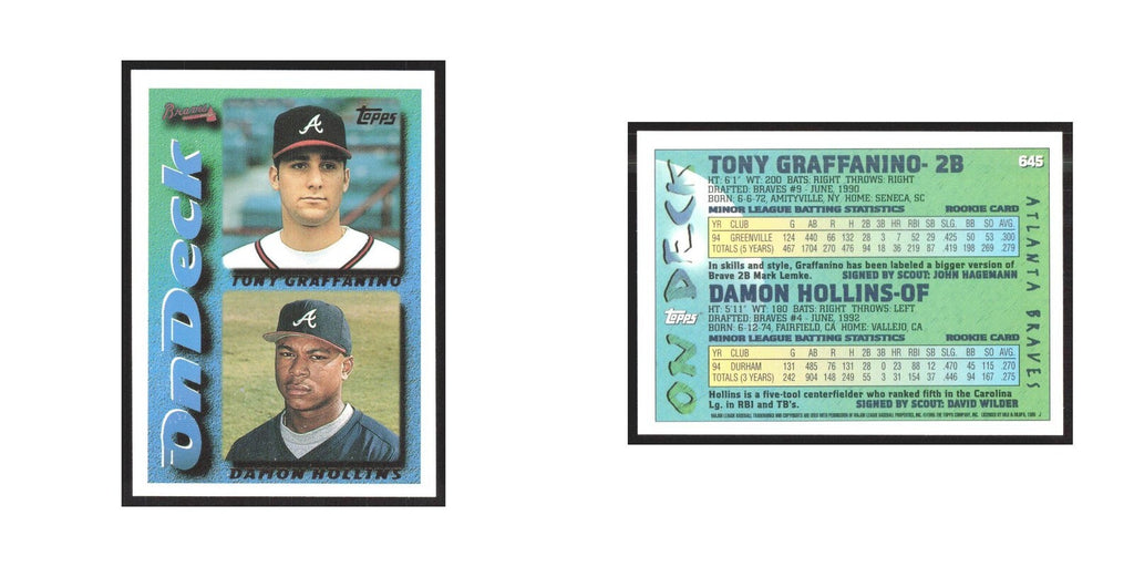1995 Topps Tony Graffanino/Damon Hollins Braves #645