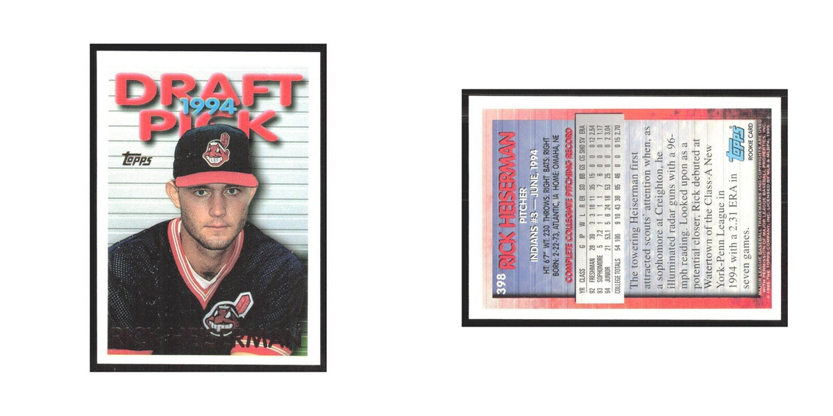 1995 Topps Rick Heiserman Indians #398