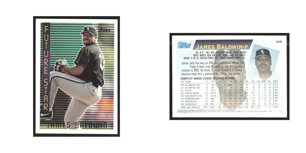 1995 Topps James Baldwin White Sox #49