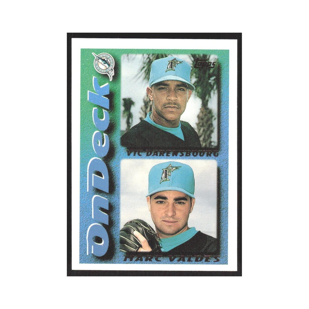 1995 Topps Vic Darensbourg/Marc Valdes Florida Marlins #649