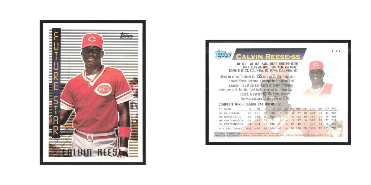 1995 Topps Calvin Reese Reds #171