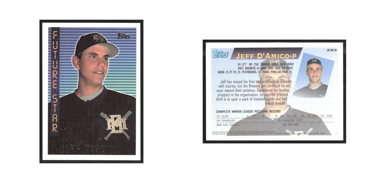 1995 Topps Jeff D'Amico Brewers #282