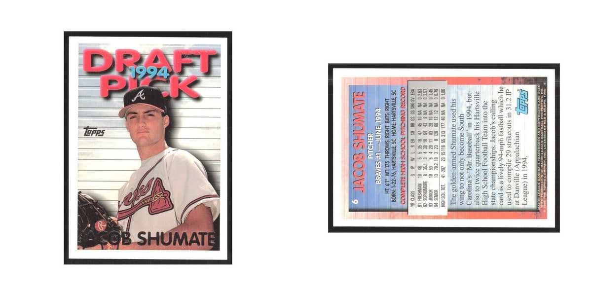 1995 Topps Jacob Shumate Braves #6