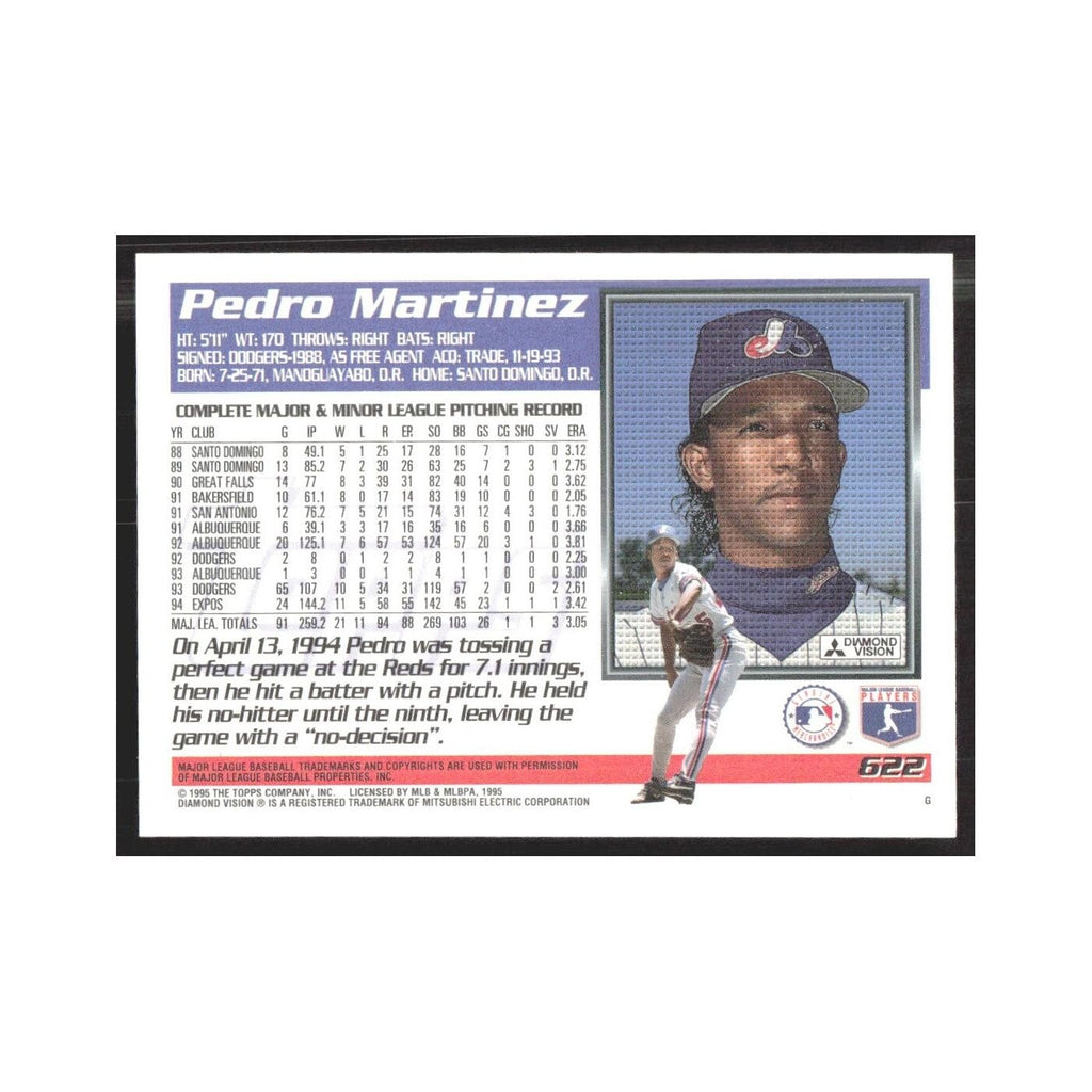 1995 Topps Pedro Martinez Montreal Expos #622