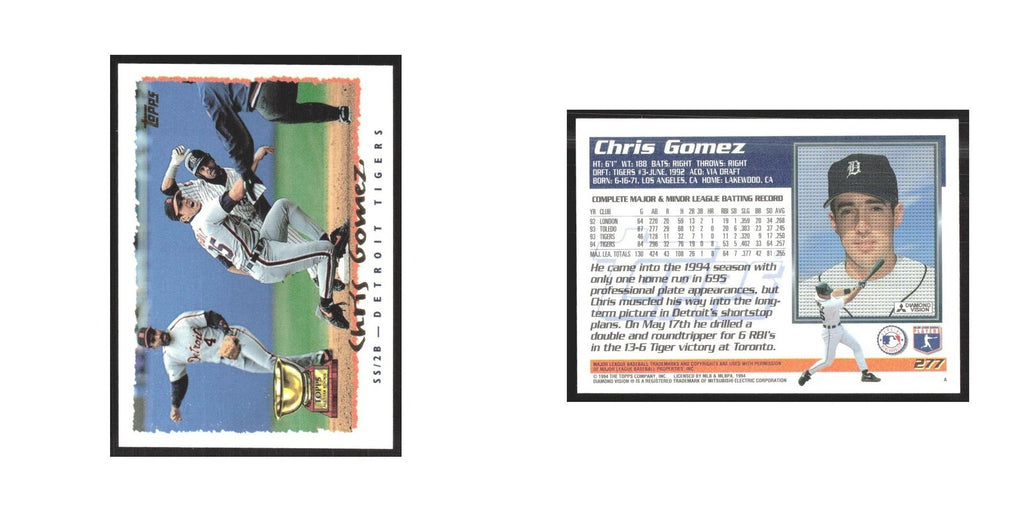 1995 Topps Chris Gomez Tigers #277