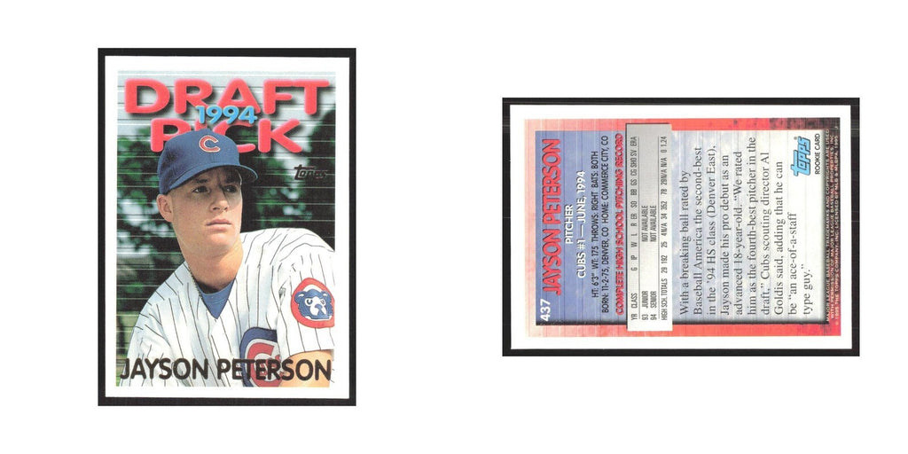 1995 Topps Jayson Peterson Cubs #437