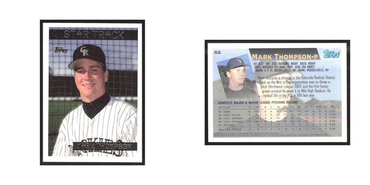 1995 Topps Mark Thompson Rockies #52