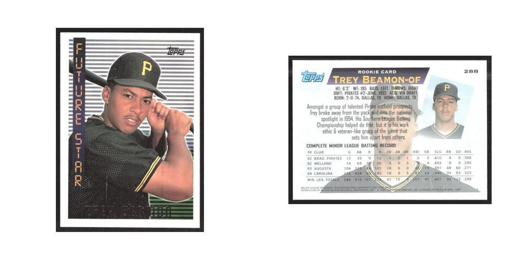 1995 Topps Trey Beamon RC Pirates #288