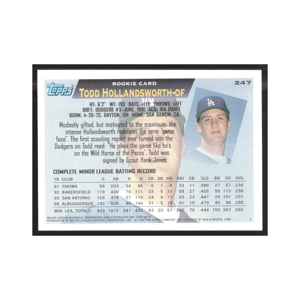 1995 Topps Todd Hollandsworth RC Dodgers #247
