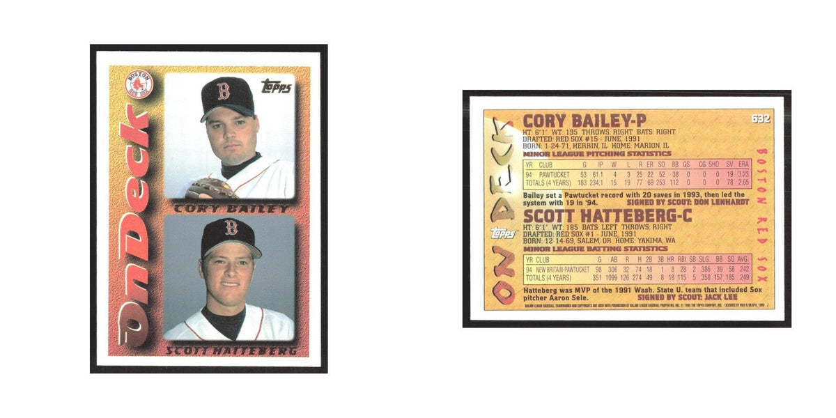 1995 Topps Cory Bailey/Scott Hatteberg Red Sox #632