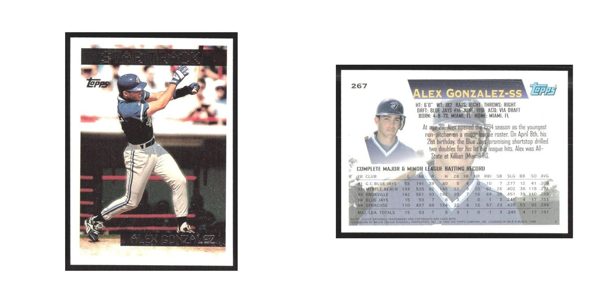 1995 Topps Alex Gonzalez Blue Jays #267