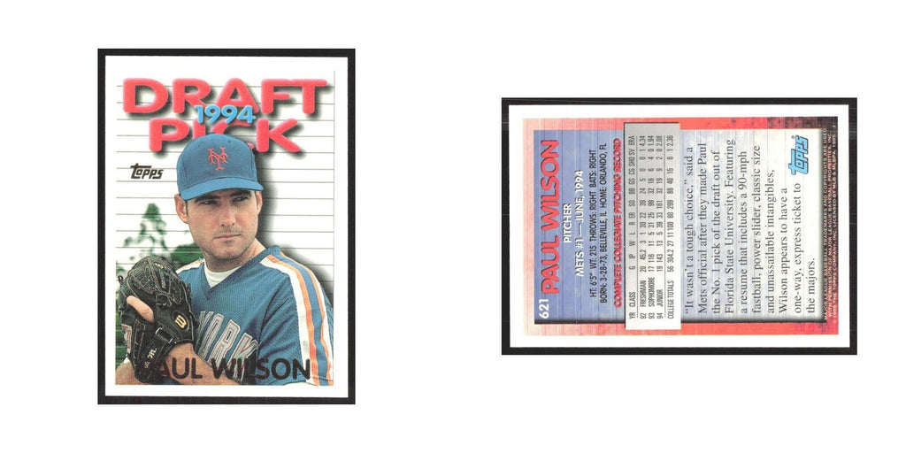 1995 Topps Paul Wilson Mets #621