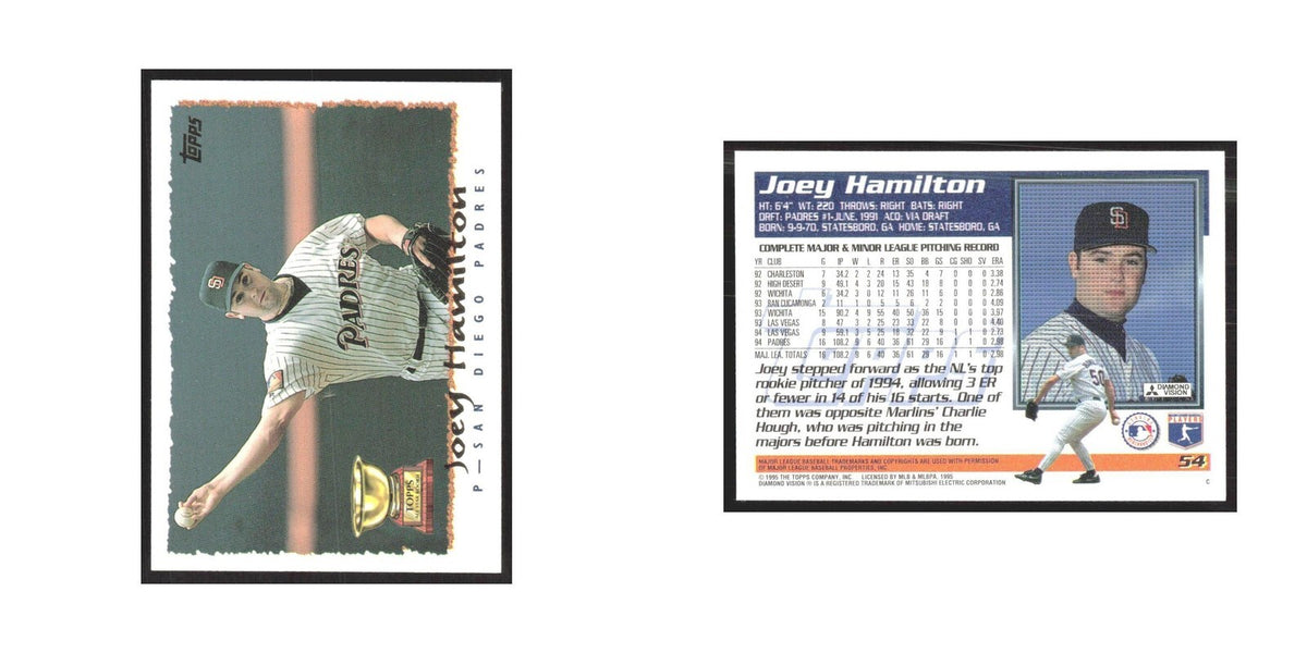 1995 Topps Joey Hamilton Padres #54