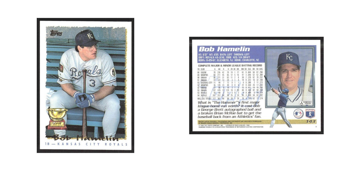 1995 Topps Bob Hamelin Royals #143
