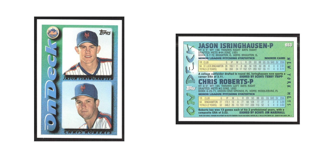 1995 Topps Jason Isringhausen/Chris Roberts Mets #653
