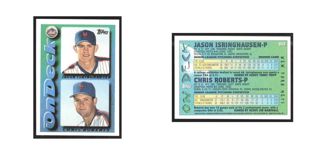 1995 Topps Jason Isringhausen/Chris Roberts Mets #653