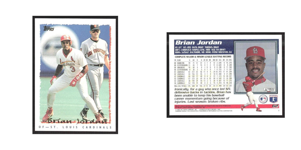 1995 Topps Brian Jordan Houston #62