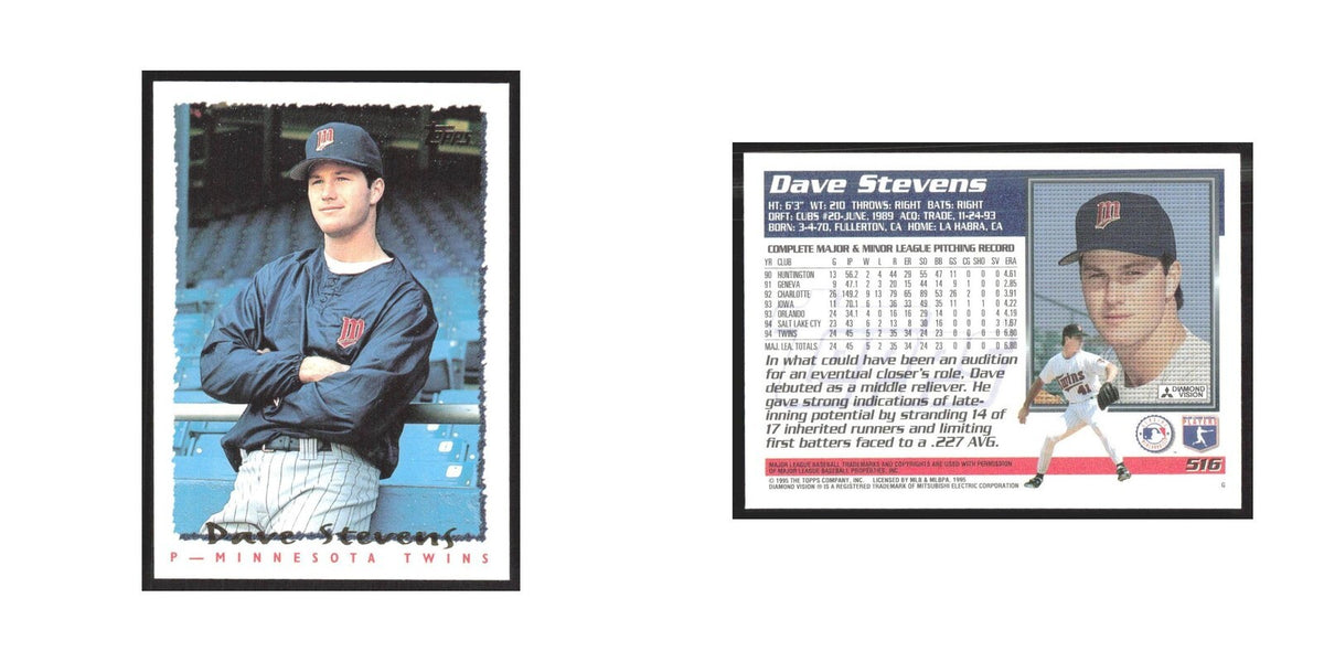 1995 Topps Dave Stevens Minnesota #516