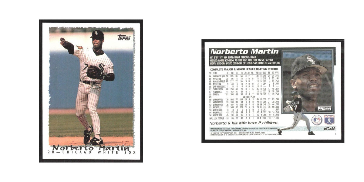 1995 Topps Norberto Martin White Sox #258