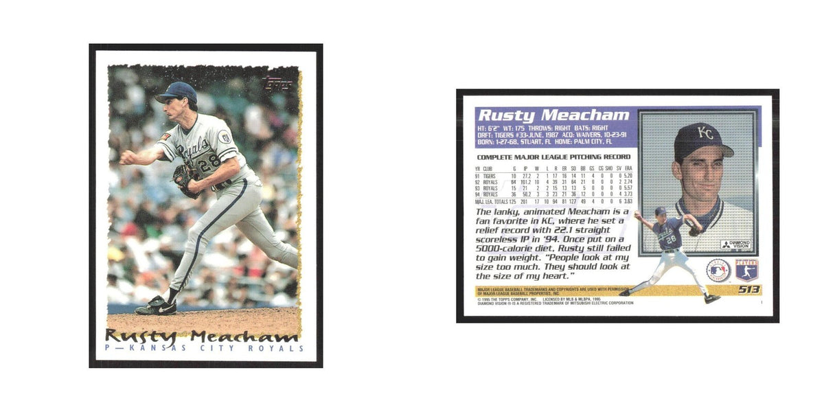 1995 Topps Rusty Meacham Royals #513