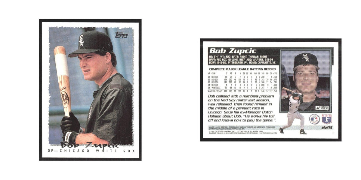 1995 Topps Bob Zupcic White Sox #229