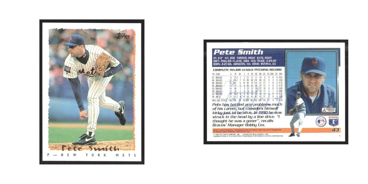 1995 Topps Pete Smith Mets #43