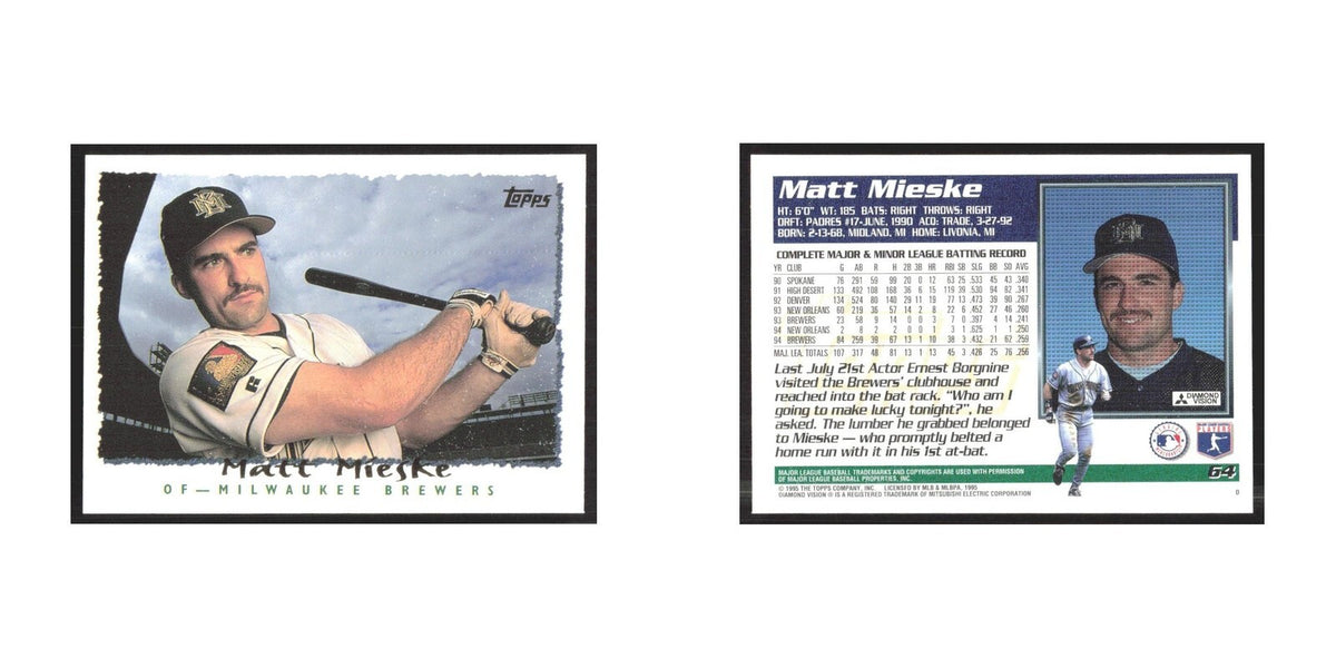 1995 Topps Matt Mieske Brewers #64