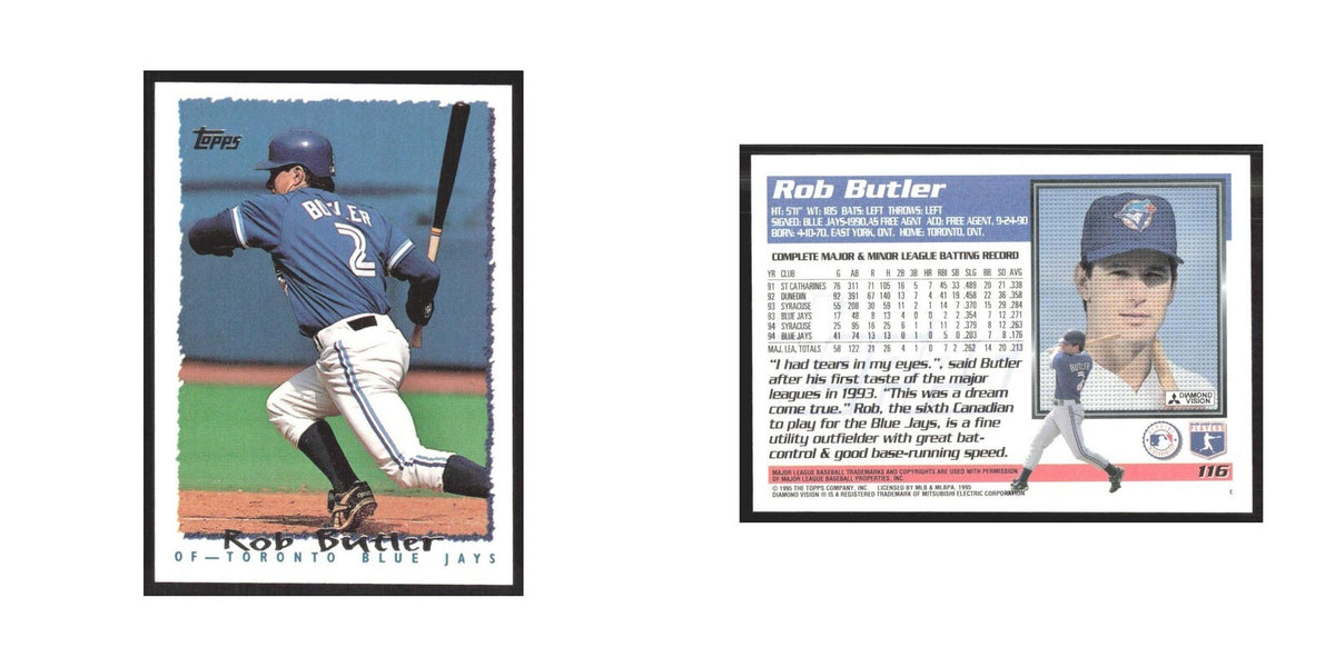 1995 Topps Rob Butler Blue Jays #116
