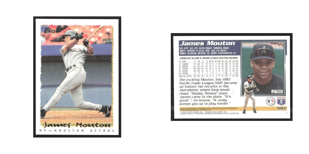 1995 Topps James Mouton Astros #597