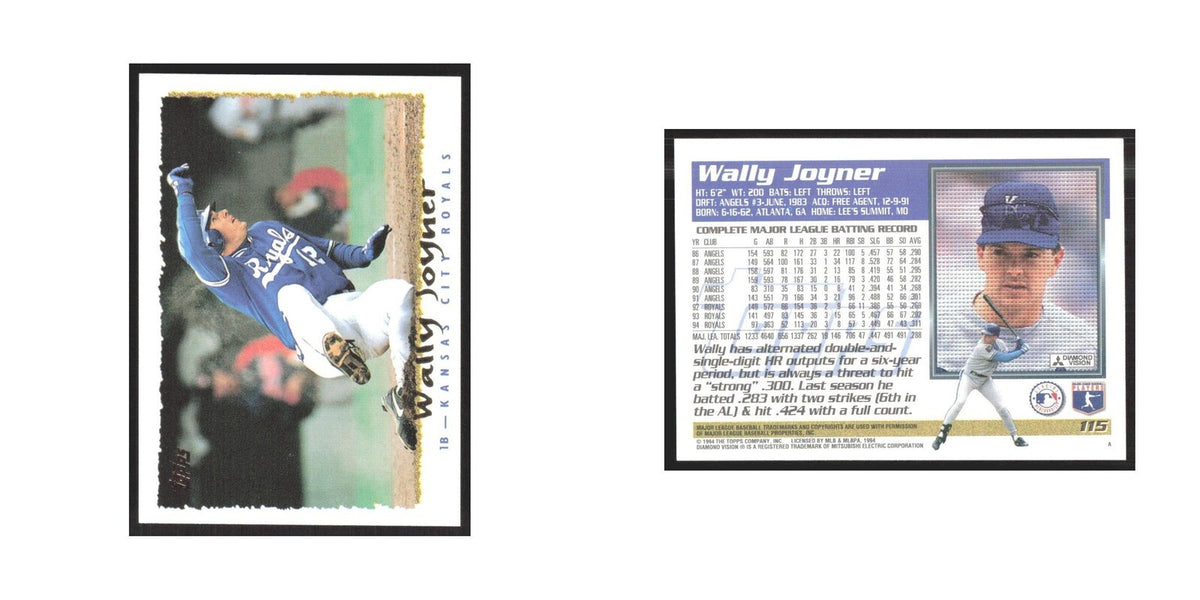 1995 Topps Wally Joyner Royals #115