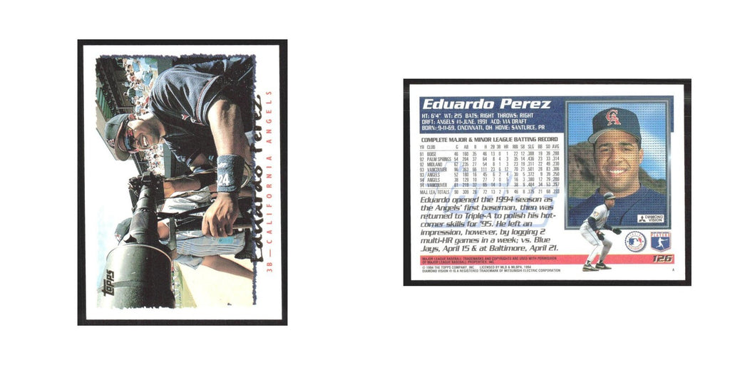 1995 Topps Eduardo Perez Angels #126